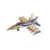 Woodcraft Hölzernes 3D Puzzle Kampfflugzeug F18